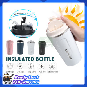 510ML Thermos Coffee Cup With Lid Leakproof Reusable Tea Coffee Mug Stainless Steel 3+Hours Insulated Travel Daily Portable Water Cup