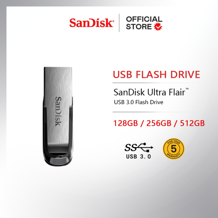 SanDisk Ultra Flair 128GB 256GB 512GB SDCZ73-128G-G46 USB 3.0 Flash ...