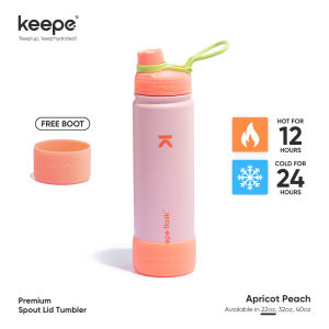 Keepe Flask Pale Wheat Tumbler Hot And Cold Premium Vacuum Stainless Steel Insulated Water Bottle
