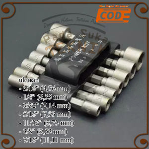 Kunci Sok Baut Mur Sekrup Baja Ringan Mata Bor Hex Nut Driver 14pcs Drill Bit Set