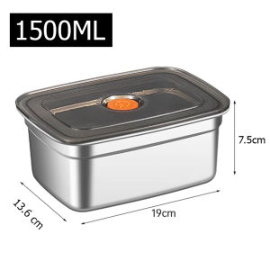 Combo 5 Hộp Đựng Thức Ăn Inox 1500ml Có Nắp Đậy Bảo Quản Khay Inox Đựng Thức Ăn Bền Bỉ Dễ Vệ Sinh