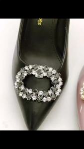 [Free Shipping] Shoe Flower detachable shoe decoration accessory high heel shoe accessory front flower crystal shoe buckle for wedding shoes