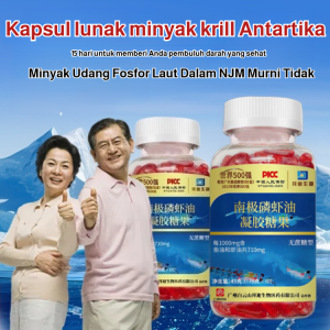 🔥Beli 1 Gratis 2 Vitamin minyak ikan dewasa/Omega 3 minyak ikan untuk jantung/ Kapsul Minyak Krill Antartika 1000mg EPA DHA Astaxanthin Fosfolipid/Fish oil