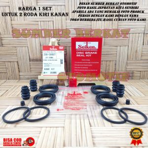 SEAL SIL REM CAKRAM DEPAN HONDA CRV NEW TAHUN 2007 SAMPAI 2012 1SET UNTUK 2 RODA SEIKEN
