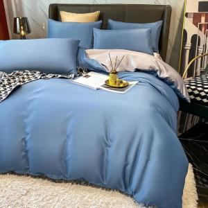 【Super low price】Nordic 100% Cotton Bedding Set with Sheet Duvet Cover Pillowcases Single Couple Bedsheet King Queen Double Twin Size Bed Linen