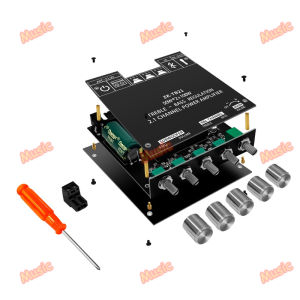 ZK-TB21 TPA3116D2 Bluetooth 5.0 Subwoofer Amplifier Board 50WX2+100W 2.1 Channel Power Audio
