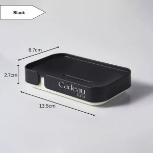 Ready Stock Drainable Soap Dish Holder Rack Tray Storage Rak Sabun Ringan Anti-Slip Fast Drain Dapur Bilik Air Sink Organizer Ceramic Mudah Dibersihkan Toilet Bilik Mandi Bathroom Kitchen Fast Dry Simple Minimalist Cepat Kering Large Bar Shower Travel