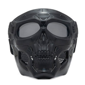 WildPioneer Skull Motorcycle Mask Motorcycle Goggles Adjustable Helmet Mask Motocross Wind-proof Face Mask