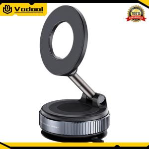 Magnetic Vacuum Adsorption Car Phone Mount Folding Mobile Phone Stand Universal GPS Navigation Stand for Car Gym Mirror Shower
