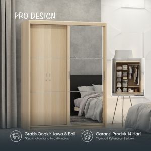 Pro Design Texas TXWD 160 SSL Lemari Pakaian Pintu Sliding