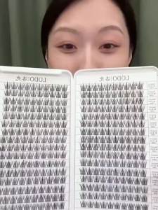 320簇一整套睫毛书本懒人三部曲小恶摩假睫毛女自然仿真羽扇朵毛320 clusters a complete set of eyelash books the lazy trilogy Little Evil Mo fake eyelashes female natural simulation feather fan and flower hair