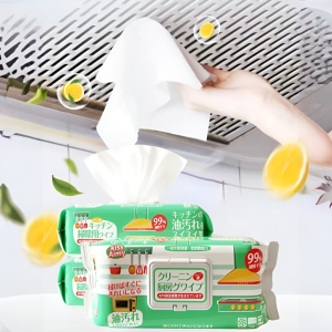 ผ้าเช็ดทําความสะอาดขจัดคราบไขมันในครัว ผ้าเช็ดทําความสะอาดอเนกประสงค์บรรจุภัณฑ์ขนาดใหญ่