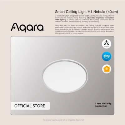 [2 Years Warranty] Aqara Smart Ceiling Light H1 Nebula Works with Apple home - Official Store
