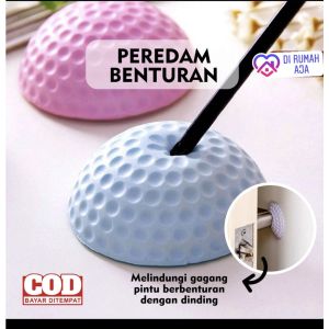 Karet pengaman pintu bulat silikon penahan pintu door stopper pengaman ujung meja lemari B17
