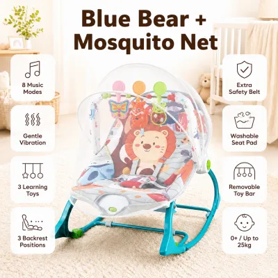 MythBaby rocking chair for baby foldable baby balance chair rocker breathable newborn sleep basket