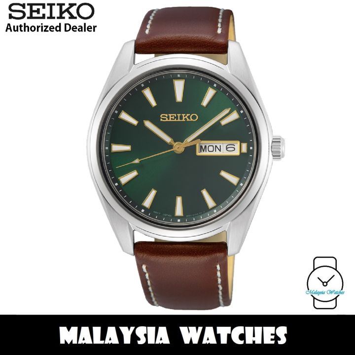 Leather seiko discount watches for men