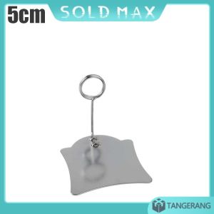 Table Menu Stand Price Tag Holder Stainless Food Grade Silver For Toko Kue 5CM 7.5CM 10CM