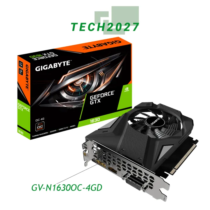 GIGABYTE GeForce GTX 1630 OC 4G Graphics Card GV-N1630OC-4GD Lazada PH