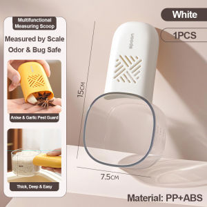 Multi-functional Detachable Handheld Rice Spoon With Scale Milk Powder/Pet Food Spoon Kitchen Tool