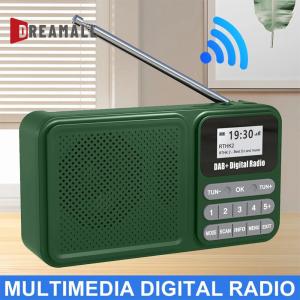 Radio kỹ thuật số di động với thoa + và hỗ trợ bluetooth sạc bằng năng lượng mặt trời FM Radio cho đi bộ đường dài và dã ngoại