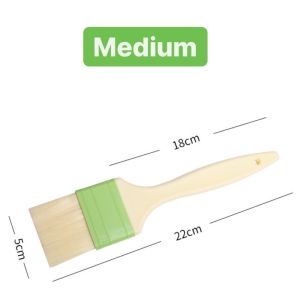 Wool Pastry Brush High Quality Oil Cream BBQ Brush Camping Baking Pastry Cooking Brush Tool