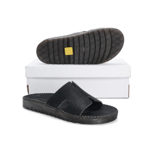 Dép da nam cao cấp Đế Đúc nguyên khối may xung quanh đế bảo hành 12 tháng size 38-44(Dép chữ K )