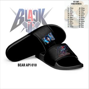 PASTI TERMURAH SENDAL SLOP ANAK N CASUAL DISTRO SIZE 31-35-37-43 BEAR API 10