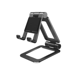 Foldable Cellphone Holder Aluminum Mobile Phone Tablet Cradle Angle Height Adjustable Tabletop Phone Support Holder