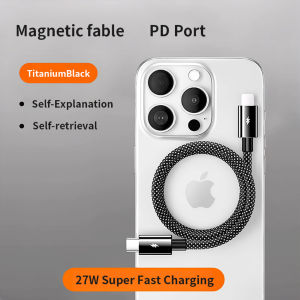 Magnetic absorption data cable 100W Super fast charging braided cable suitable for devices 17 Huawei Android