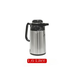 Termos Air Panas Tahan Lama 24 Jam Tabung Kaca 1600ML Body Stainless Vaccum Jug Delvonta Free BUBLE