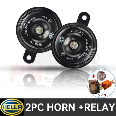 PMShop Original HELLA Horn Classic Horn Set Value Range for Motorcycle and Cars 12V 1pair