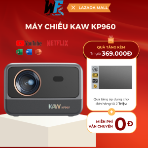 Máy chiếu KAW KP960 full HD 1080P không dây hình ảnh sắc nét âm thanh sống động - Bảo hành 12 tháng
