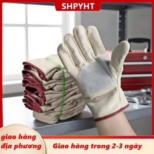 [COD] SHPYHT Giao hàng địa phương Đôi dày bảo vệ lao động bảo vệ găng tay vải găng tay Găng tay vải bảo vệ chống mài mòn thợ hàn bảo trì găng tay vải