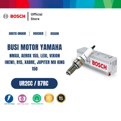 Bosch UR2CC - B7RC Spark Plug Busi Motor Yamaha Nmax Aerox 155 Lexi Vixion New Xabre Jupiter MX King 150 - Original