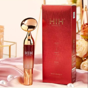 HIH Premium Ultrasonic Facial Massager - Pemutih & Pelembab dengan Vibration - Warna Merah