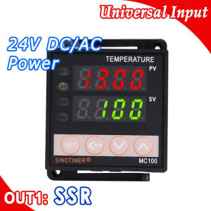 Digital Thermostat PID Temperature Controller Regulator in 24V DC AC Thermocouple K or J sensor Input Output for SSR