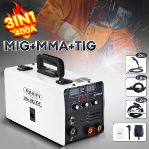 REAIM Mesin Las MIG-400(TIGA KENOP) welding machine Inverter Mesin las