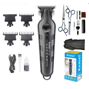kemei Professional Electric Cordless Hair Clipper Trimmer T-Blade LCD km-1563 km-2299