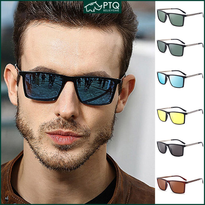 Polarized Sunglasses Men UV400 Sunglasses Shades For Men Sun Glasses  Anti-Glare Driver's Glasses PTQ