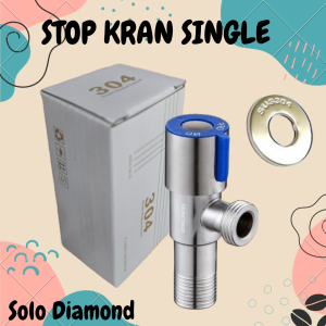 Stop Kran Stainless Stopkran Closet Wastafel SS - Kran Shower 304 -Stop Valve / Stopkran Stainless / Stop kran Kloset / Stop Kran Single