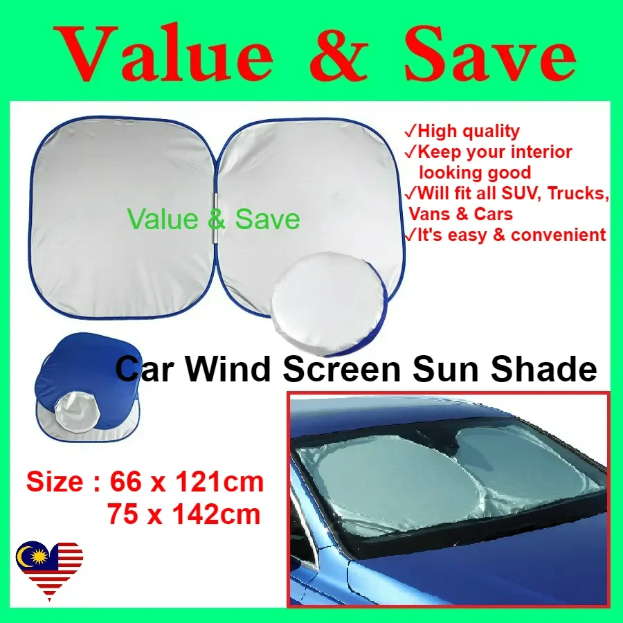 Car windscreen sun clearance shield