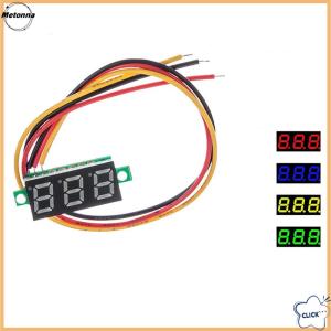 Follow Get More【Metonna】 0.28 Inch DC LED Digital Voltmeter Adjustable DC 0-100V Voltage Meter