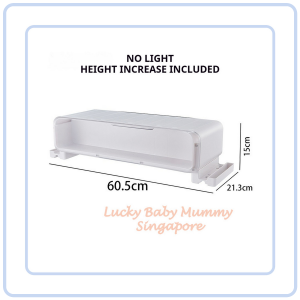 【COZYCASA】Monitor Stand with Drawer Storage LED Desktop Organizer Riser