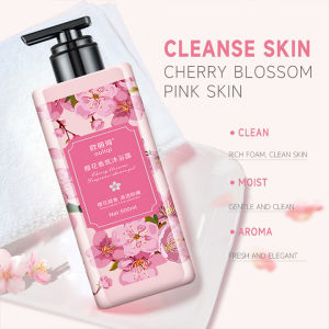 [BUY 1 TAKE 1]500ML Sakura Whitening Body Wash Permanent Whitening Moisturizing Cherry Blossom Oil Control Lasting Fragrance Moisturizing Shower Gel Anti Aging Pampaputi Ng Balat Whole Body Effective Permanent Whitening Body Wash