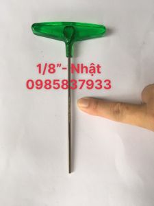 Tay vặn Lục giác 1/8 chữ T 018-1/8H Eight Nhật tại Máy NTT bảo hành dài hạn tháo lắp ốc chìm hệ inch tuổi thọ cao sử dụng hiệu quả