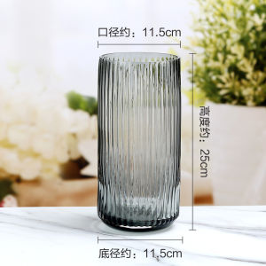Nordic Style Glass U-shaped Vase Flower Arrangement Plant Sunflower Daisy Tea Table Study Home Desktop Decoration