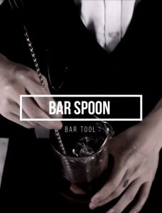 Double Ended Stainless Steel Stirring Spoon Bar Tool for Milk Tea Cocktail Coffee Mixing PH