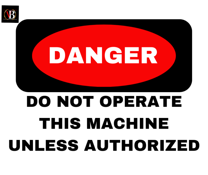 Danger Do not Operate Laminated signages A4 Size makapal quality