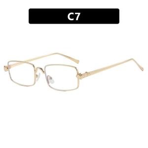 JN IMPRESSION New Leopard Head Small Square Frame Sunglasses UV Protection Retro Ladies Hip-hop Personality Sunglasses