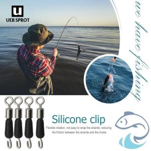 【New Arrival】 30pcs Ball Bearing Swivel Rings Fishing Connector Fishing Hooks Quick Fast Link